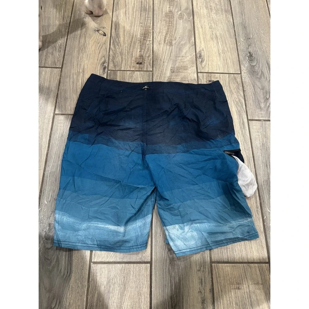 O'Neill Men's Size 33 Ombre Blue Board Shorts Swim Trunks Beach Surfing Swimwear